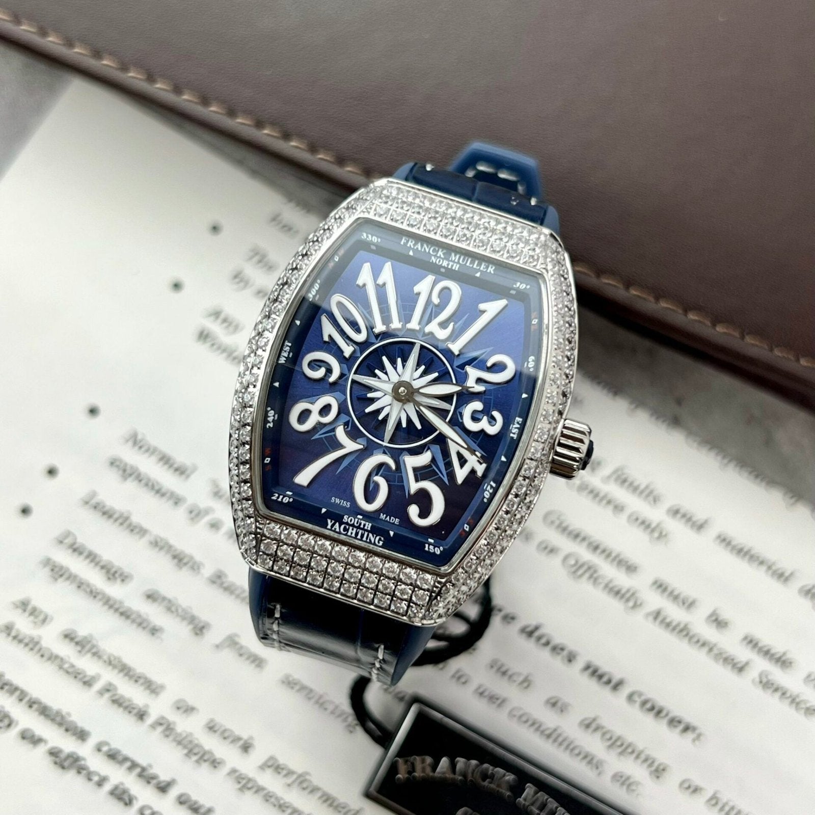 Franck Muller V32 Watch Blue Dial 36mm