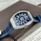Franck Muller V32 Watch Blue Dial 36mm