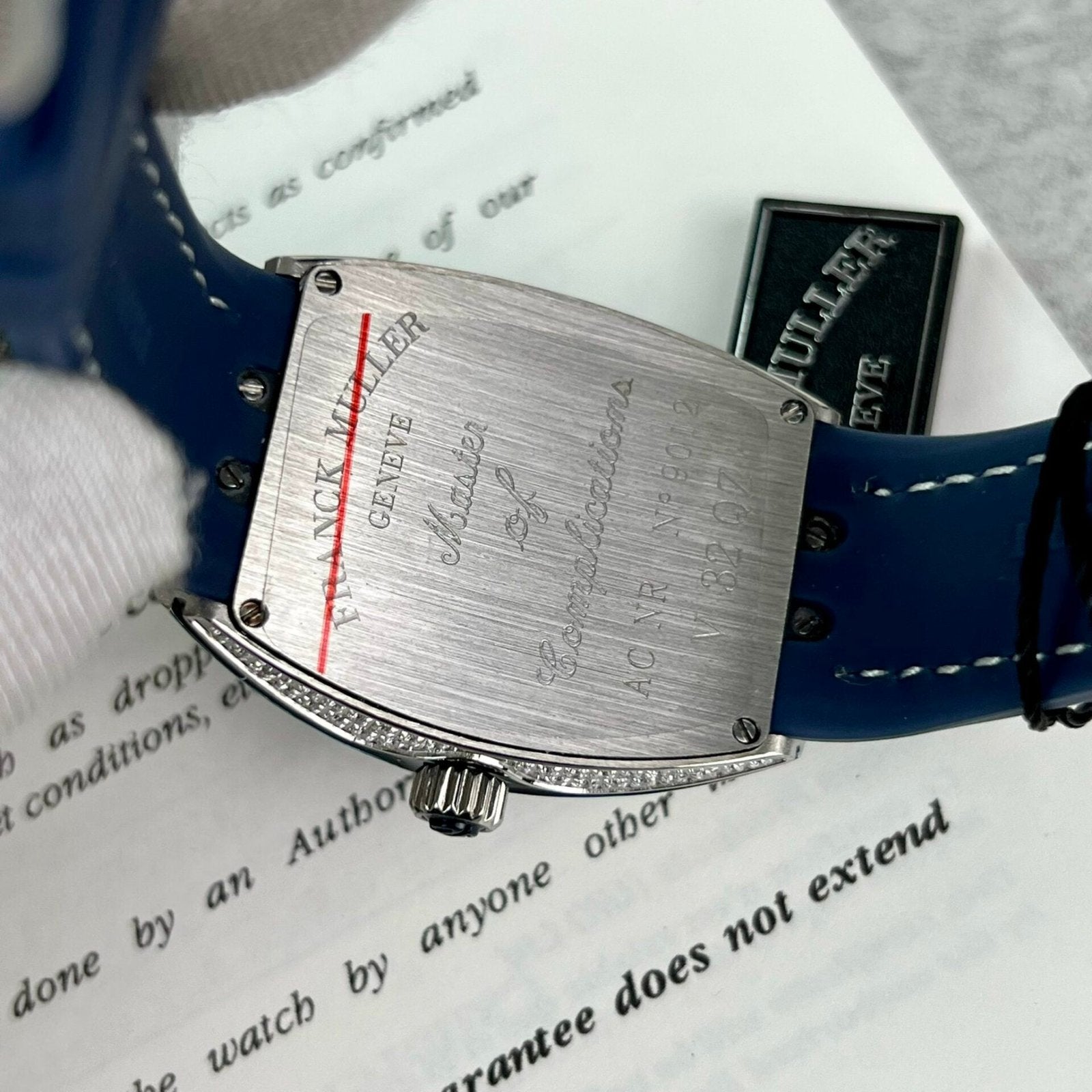 Franck Muller V32 Watch Blue Dial 36mm