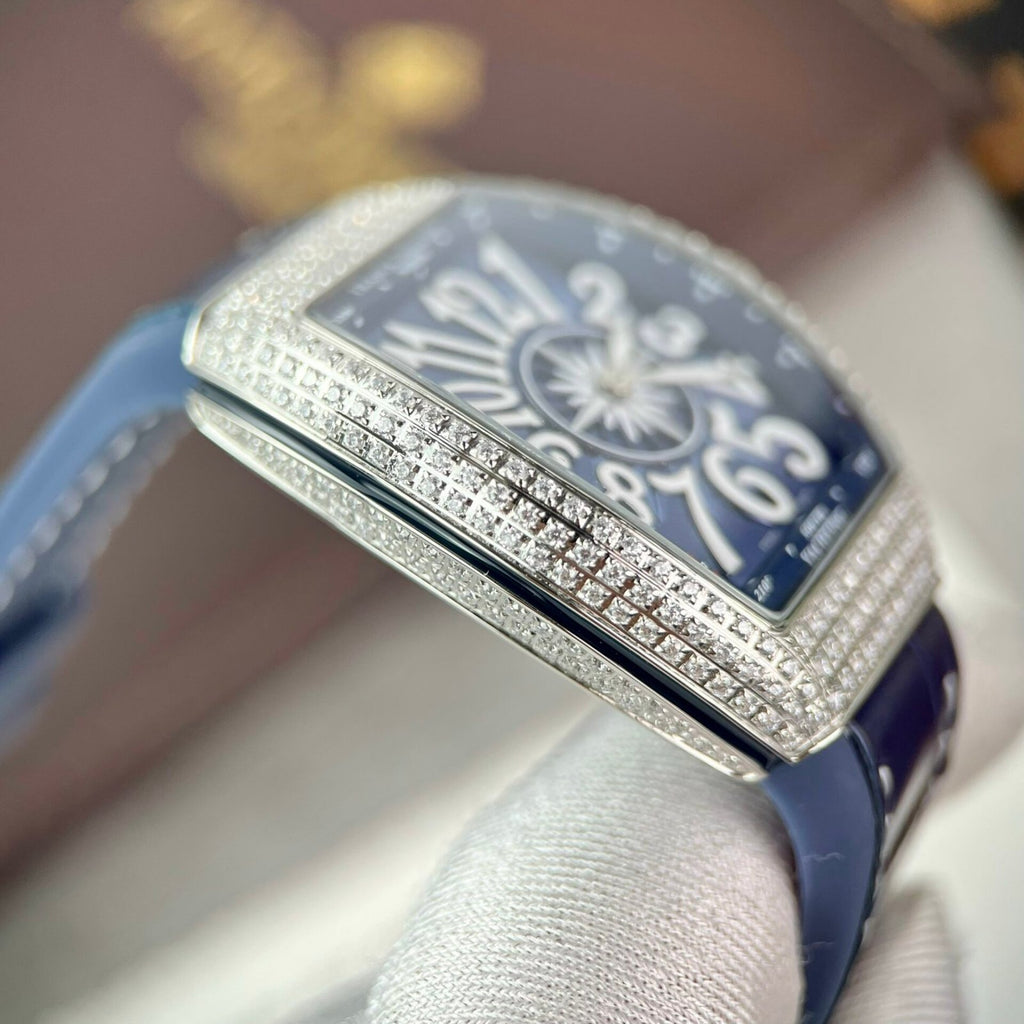 Franck Muller V32 Watch Blue Dial 36mm