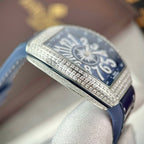Franck Muller V32 Watch Blue Dial 36mm