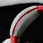 Franck Muller V32 Vanguard Lady Heart Red Watch Diamonds Moissanite 36mm