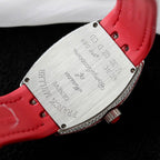 Franck Muller V32 Vanguard Lady Heart Red Watch Diamonds Moissanite 36mm