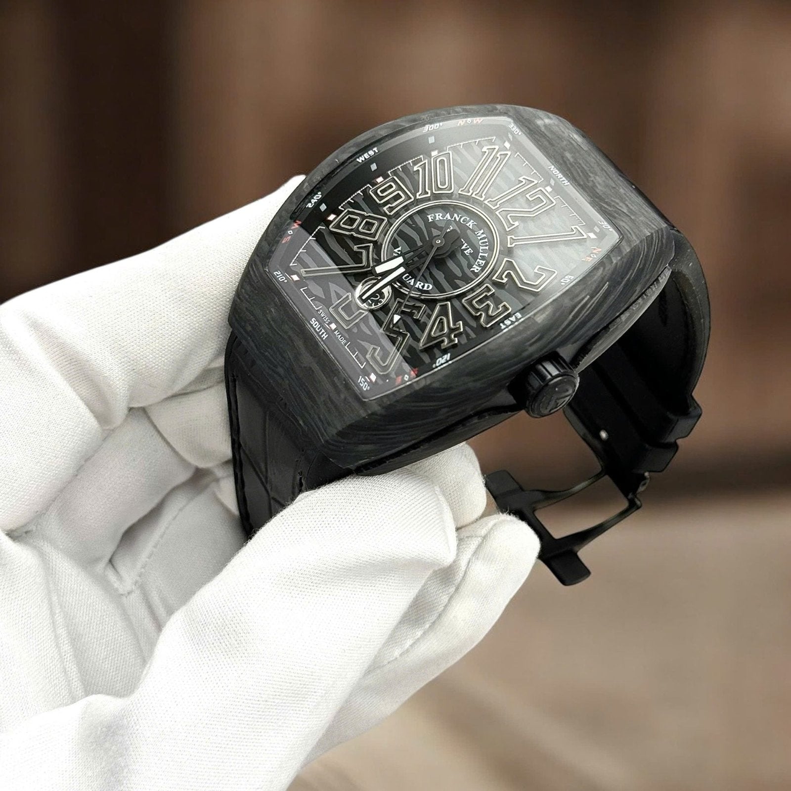 Franck Muller V45 Carbon Watch Automatic Movement 45mm