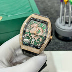 Franck Muller V45 Rose Gold Watch Dragon Dial 45mm