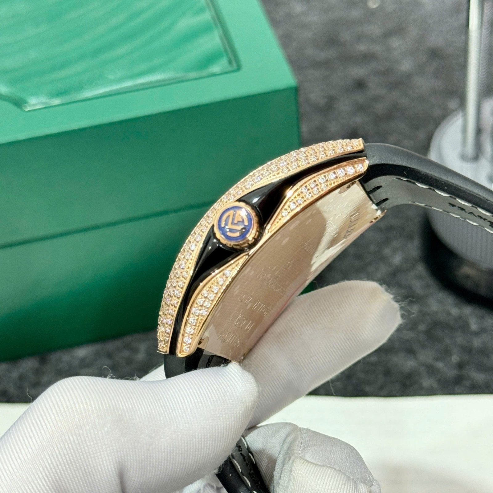 Franck Muller V45 Rose Gold Watch Dragon Dial 45mm