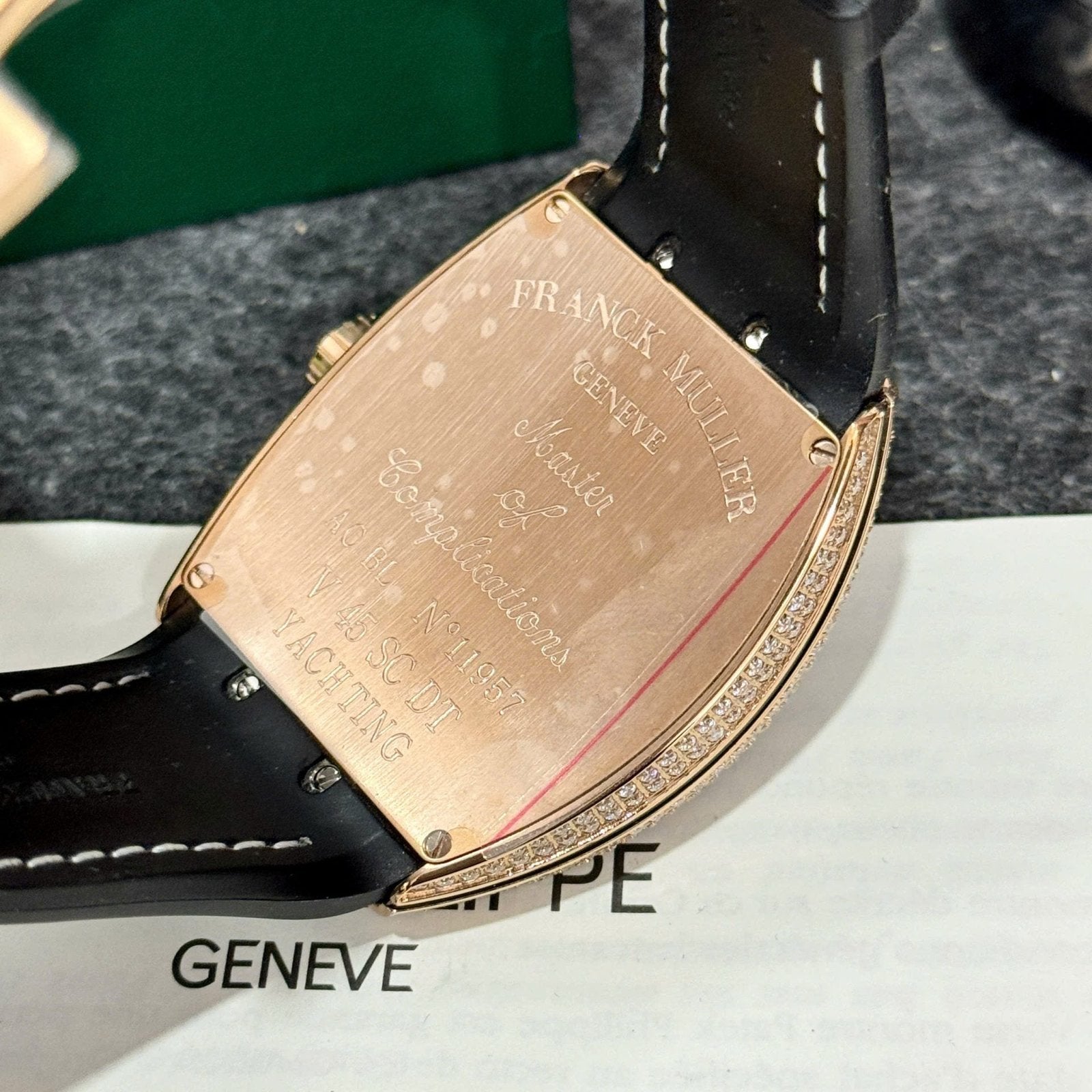 Franck Muller V45 Rose Gold Watch Dragon Dial 45mm