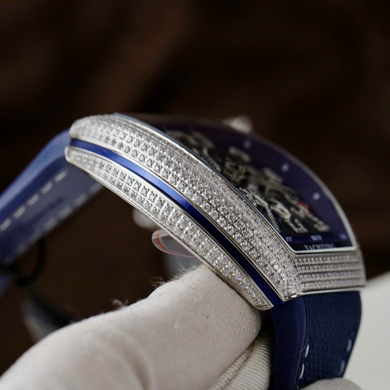 Franck Muller V45 Watch Dragon Dial Blue 45mm