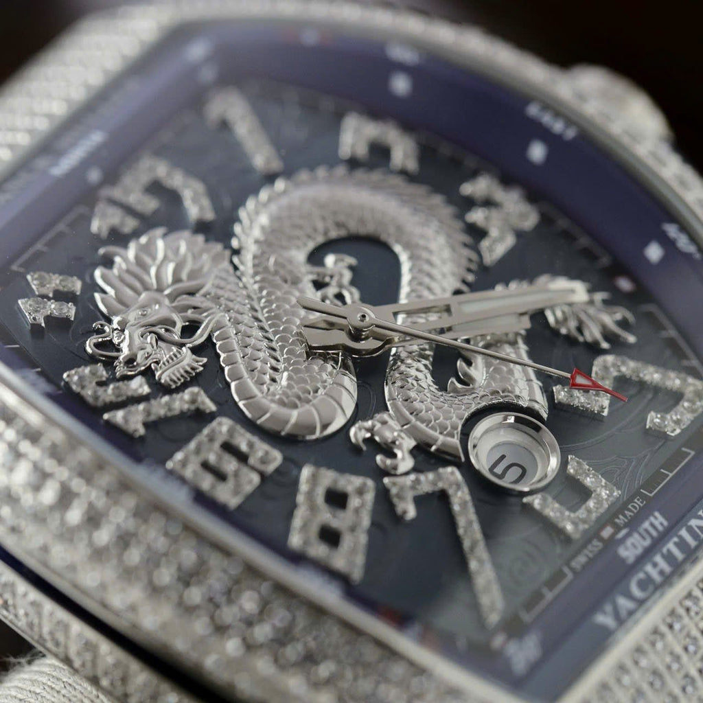 Franck Muller V45 Watch Dragon Dial Blue 45mm