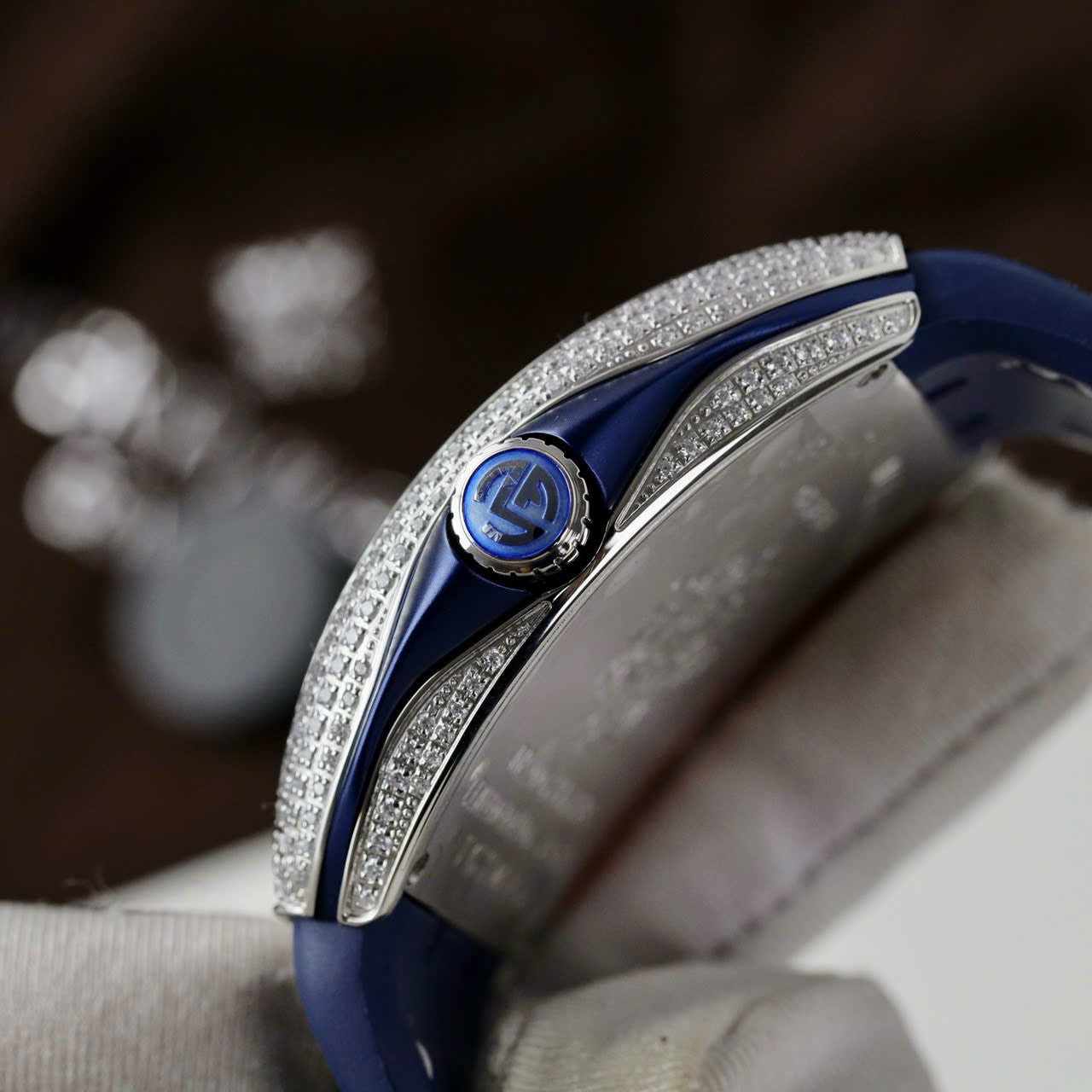 Franck Muller V45 Watch Dragon Dial Blue 45mm