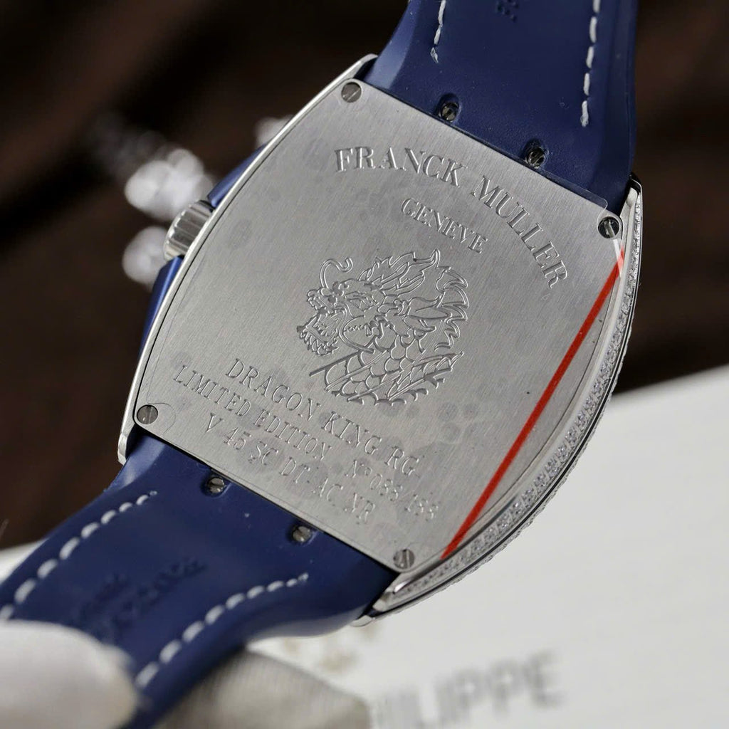 Franck Muller V45 Watch Dragon Dial Blue 45mm