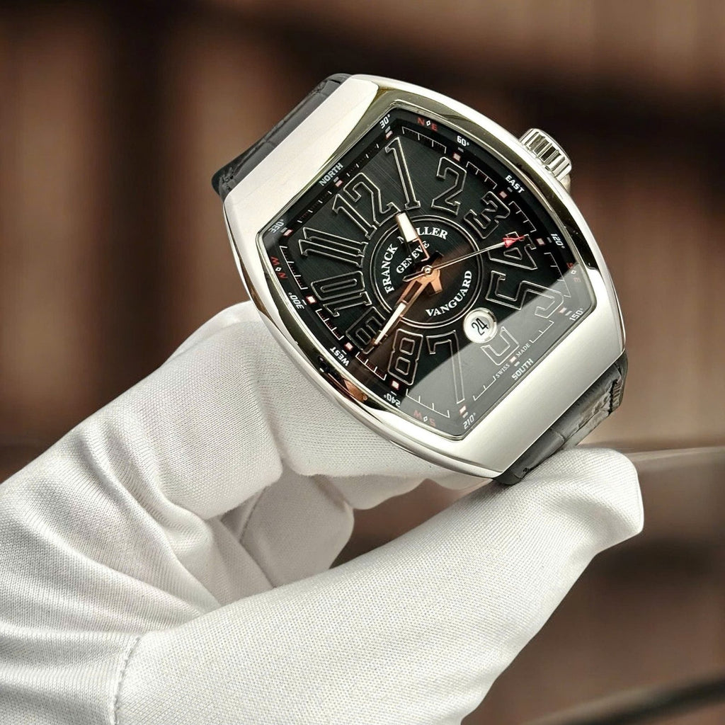 Franck Muller V45 Watch Black Dial Automatic Movement 45mm