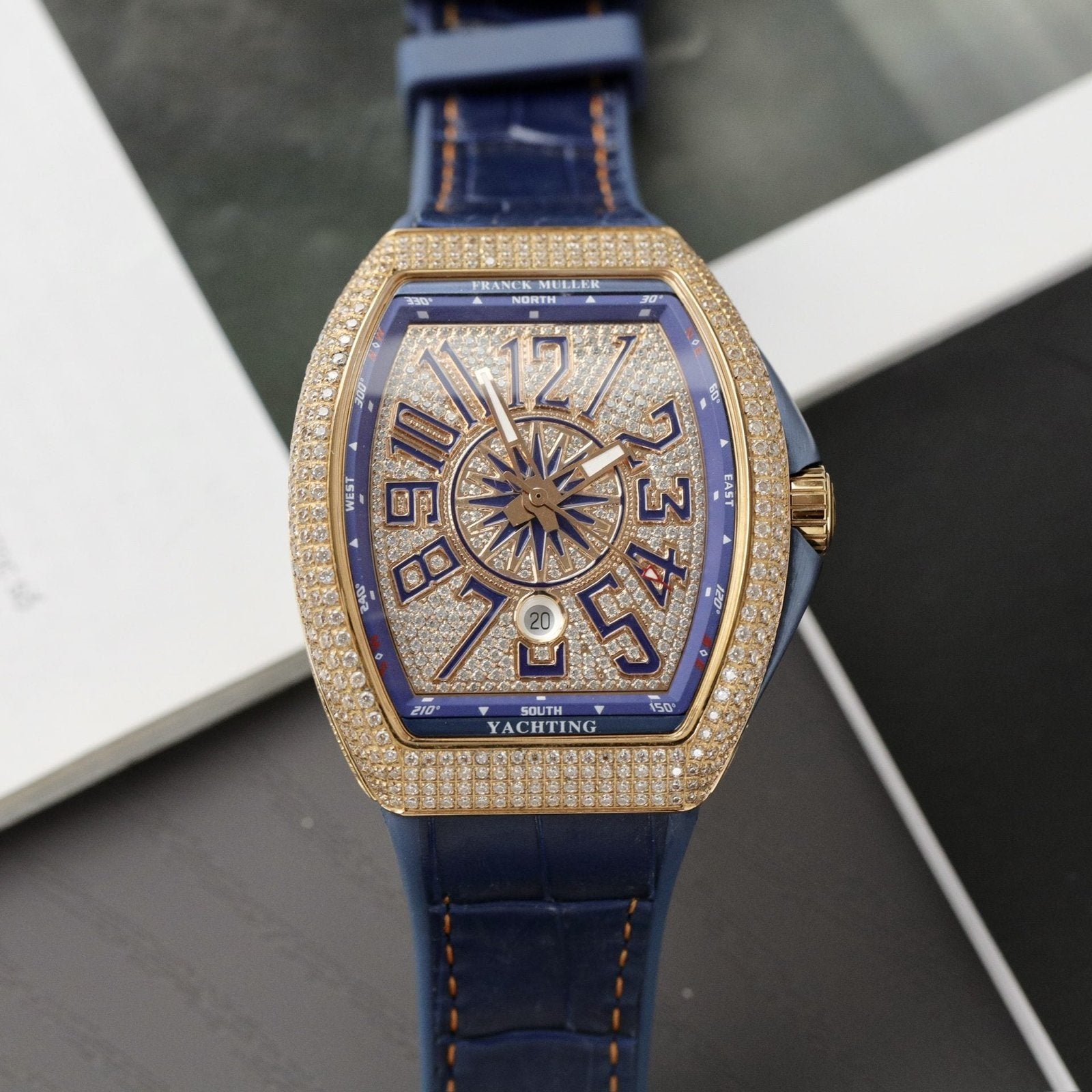 Franck Muller V45 Watch Blue Dial 45mm