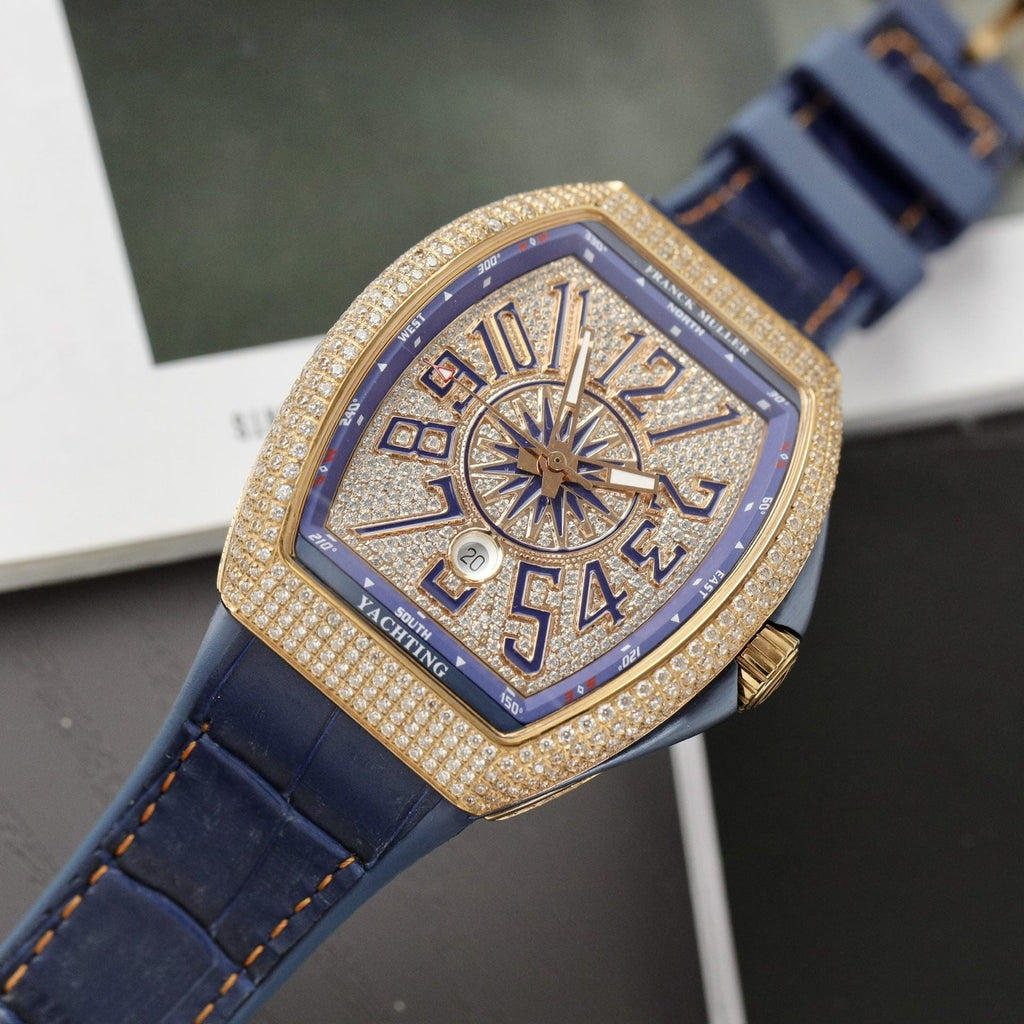 Franck Muller V45 Watch Blue Dial 45mm