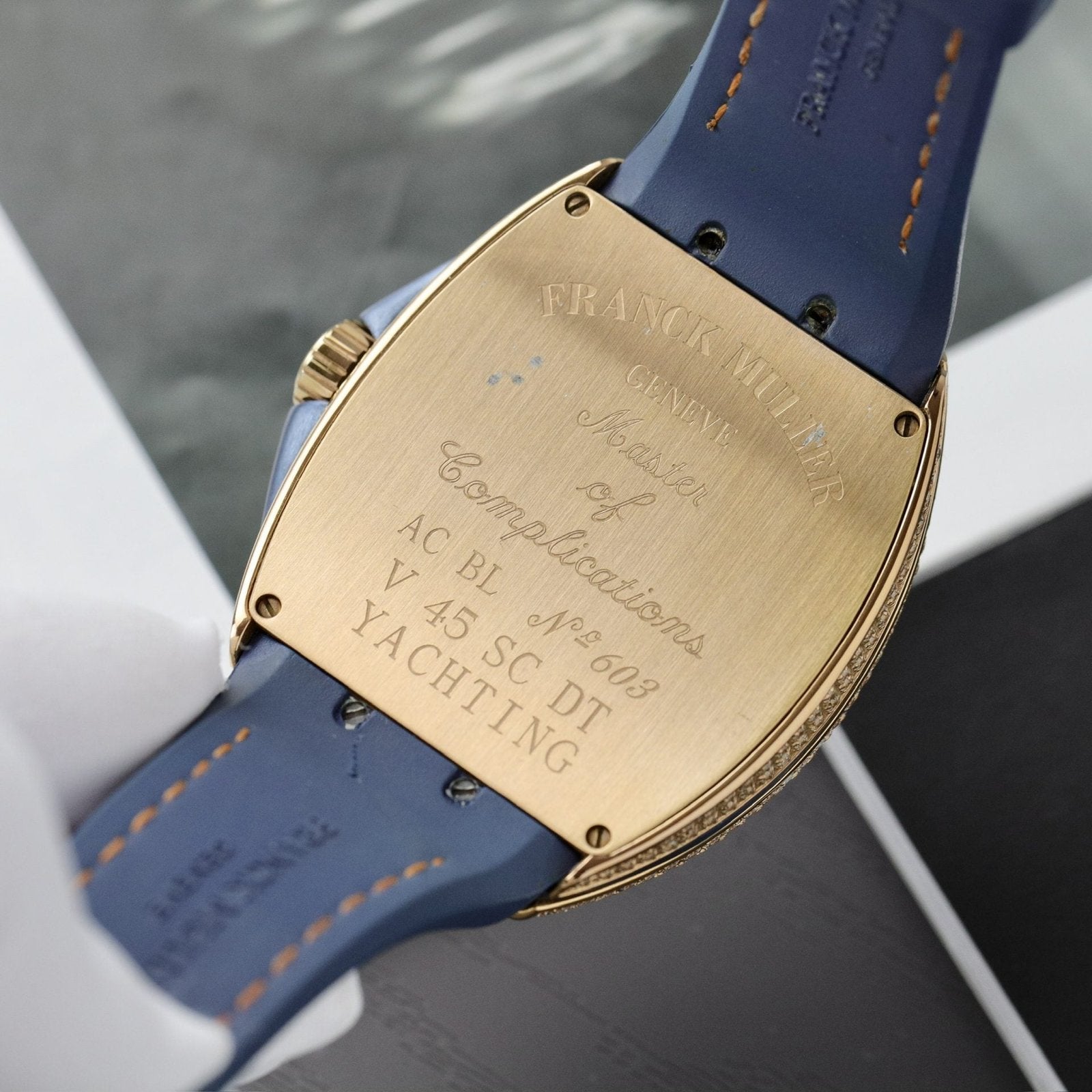 Franck Muller V45 Watch Blue Dial 45mm