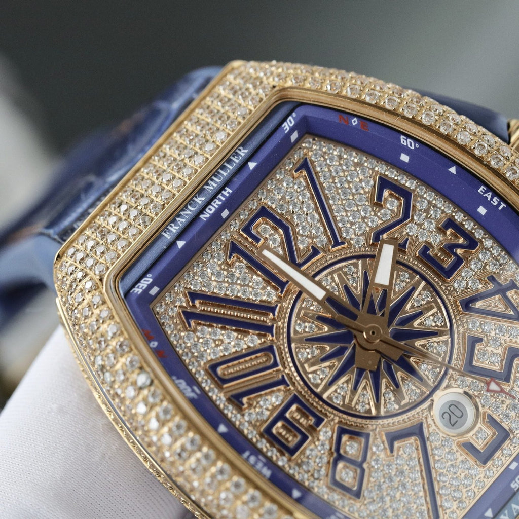 Franck Muller V45 Watch Blue Dial 45mm