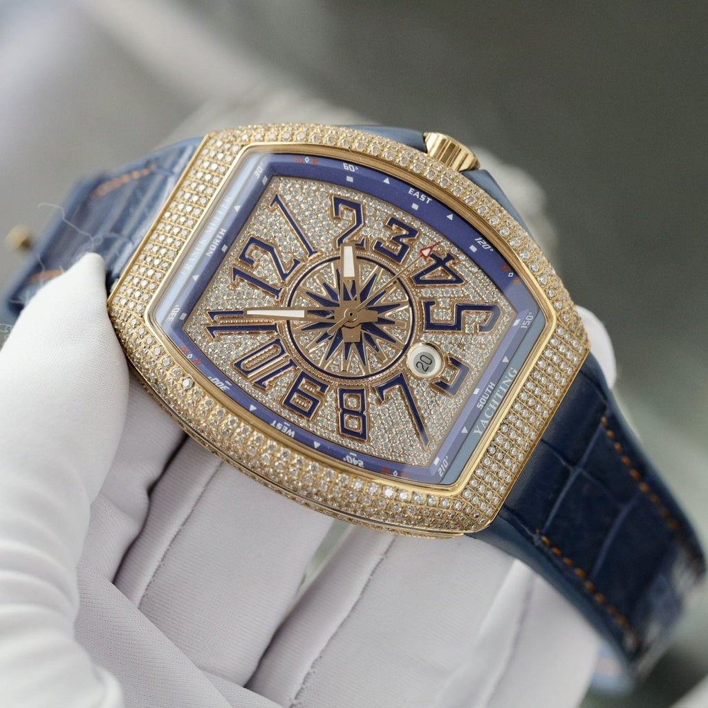 Franck Muller V45 Watch Blue Dial 45mm