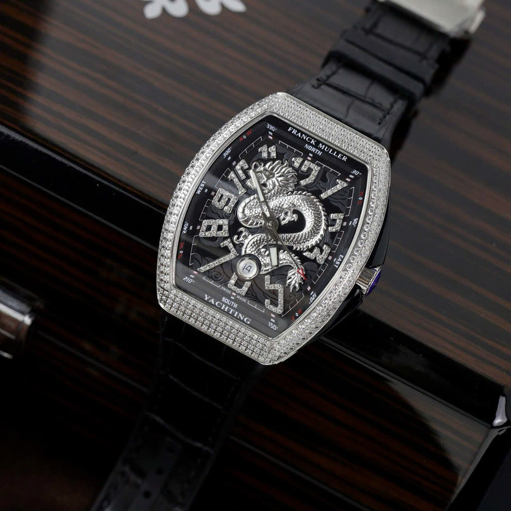 Franck Muller V45 Watch Dragon Dial Black 45mm
