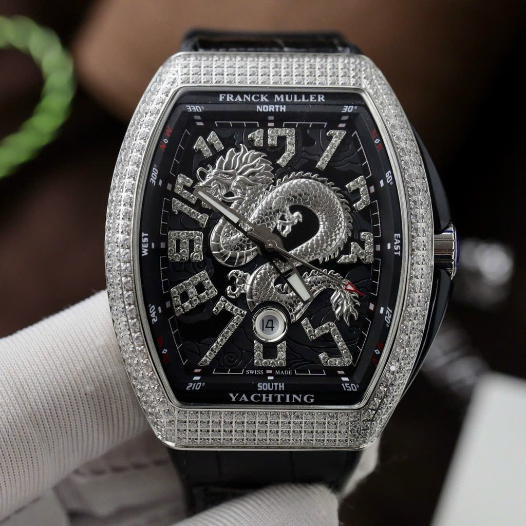 Franck Muller V45 Watch Dragon Dial Black 45mm