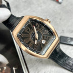 Franck Muller V45 Rose Gold Watch Black Dial 45mm