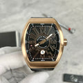 Franck Muller V45 Rose Gold Watch Black Dial 45mm