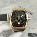 Franck Muller V45 Rose Gold Watch Black Dial 45mm