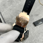 Franck Muller V45 Rose Gold Watch Black Dial 45mm