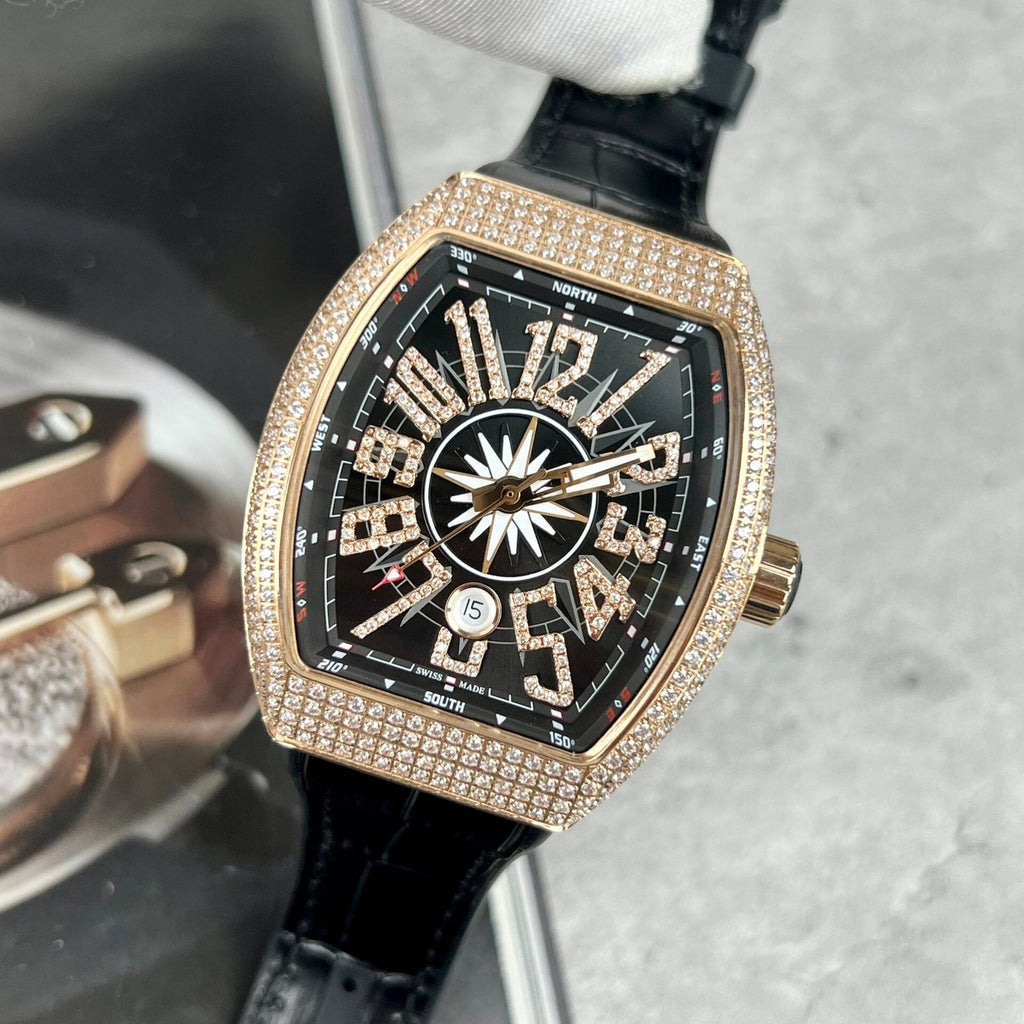Franck Muller V45 SC DT Watch Black 45mm