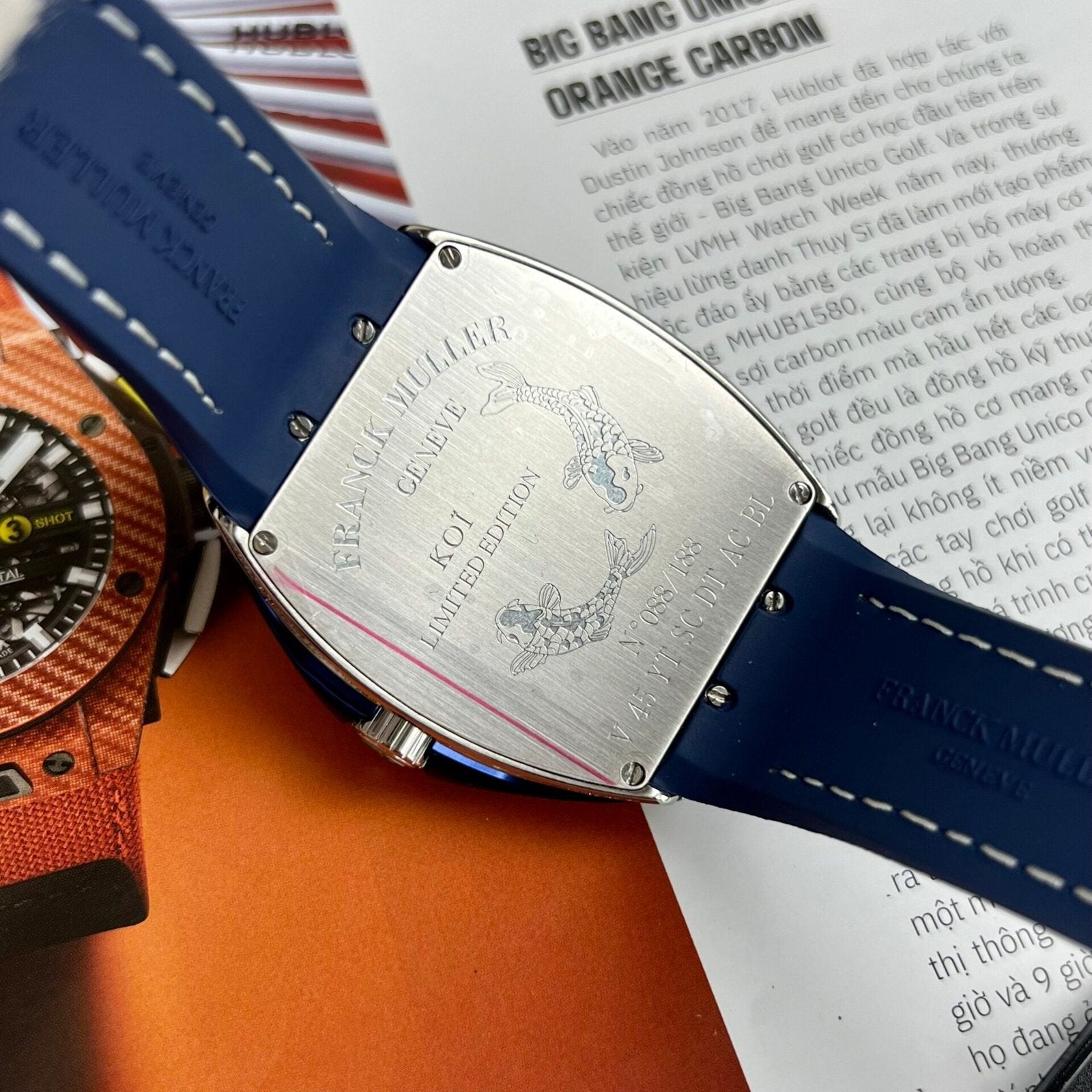 Franck Muller Vanguard V45 Watch Dial Blue 45mm