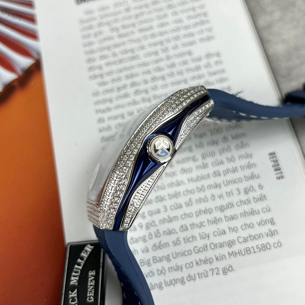 Franck Muller Vanguard V45 Watch Dial Blue 45mm