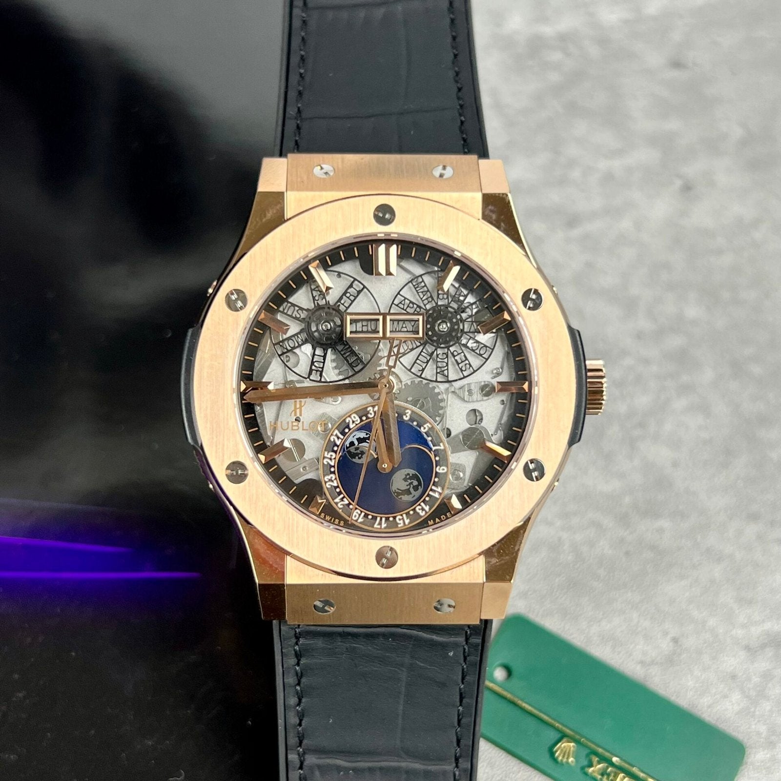 Hublot Aerofusion Moonphase King Gold Watch 42mm