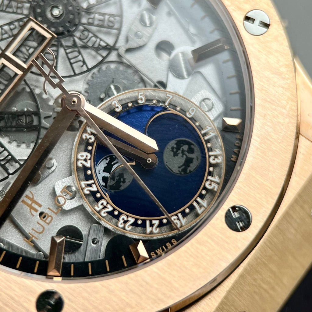 Hublot Aerofusion Moonphase King Gold Watch 42mm
