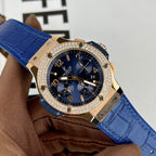 Hublot  Watch Big Bang Chronograph King Gold Blue Dial 44mm