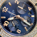 Hublot  Watch Big Bang Chronograph King Gold Blue Dial 44mm