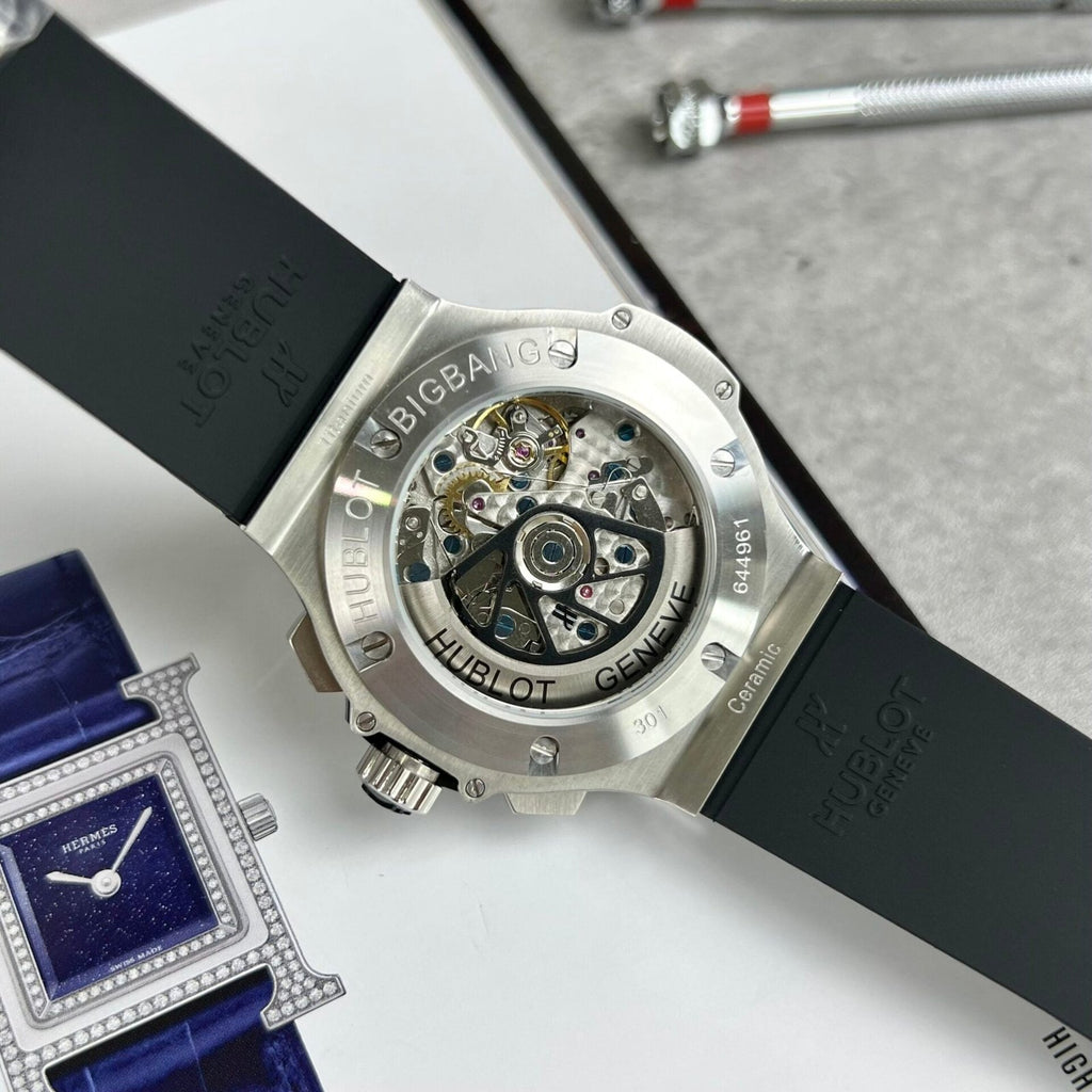 Hublot  Watch Big Bang Geneve Chronograph With Diamonds Bezel 44mm