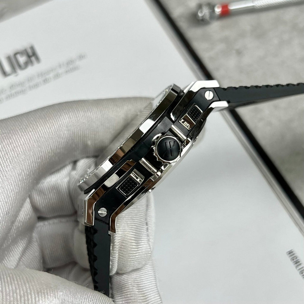 Hublot  Watch Big Bang Geneve Chronograph With Diamonds Bezel 44mm