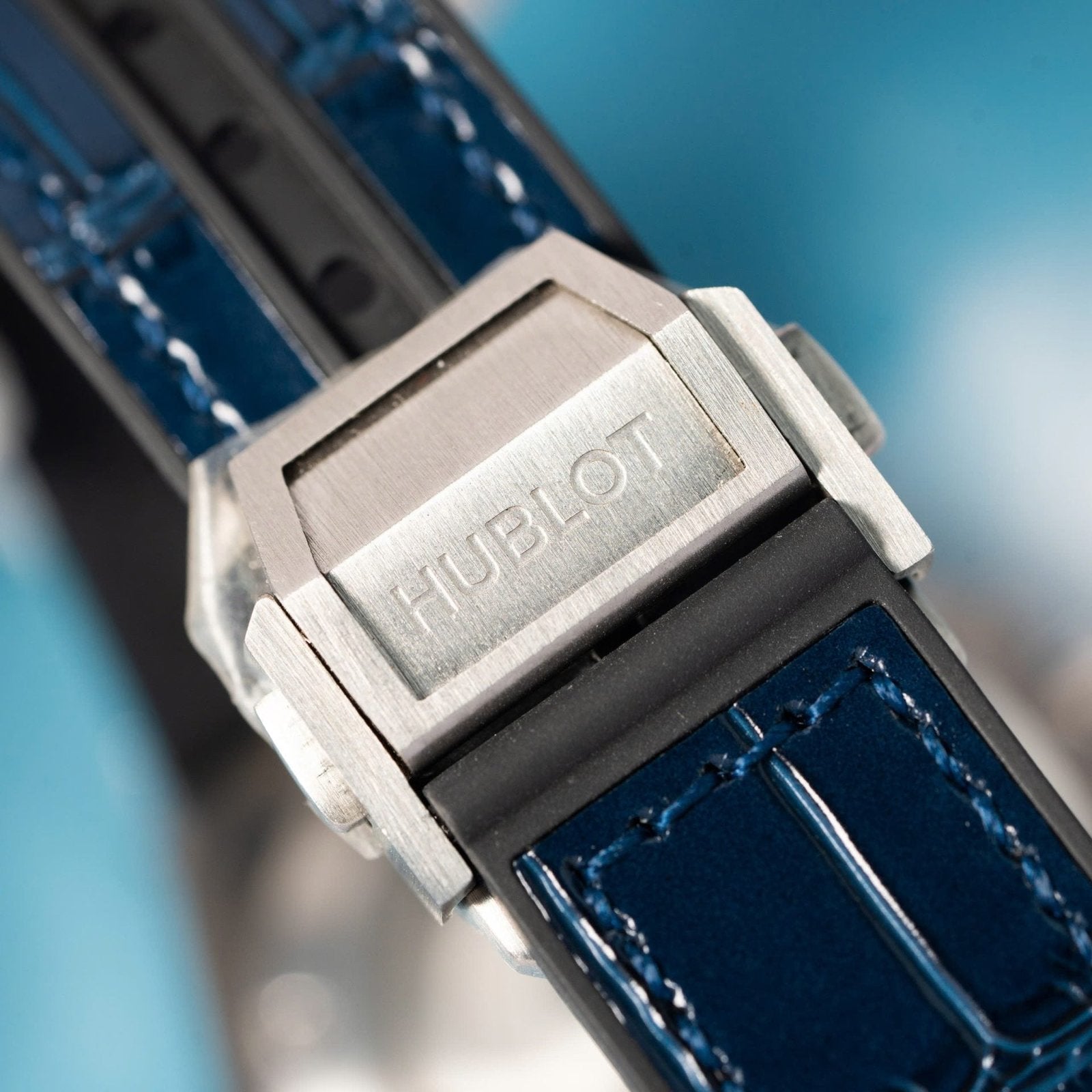 Hublot  Watch Big Bang  Blue With Full Diamond 39mm