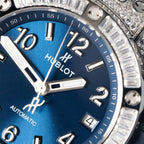 Hublot  Watch Big Bang  Blue With Full Diamond 39mm