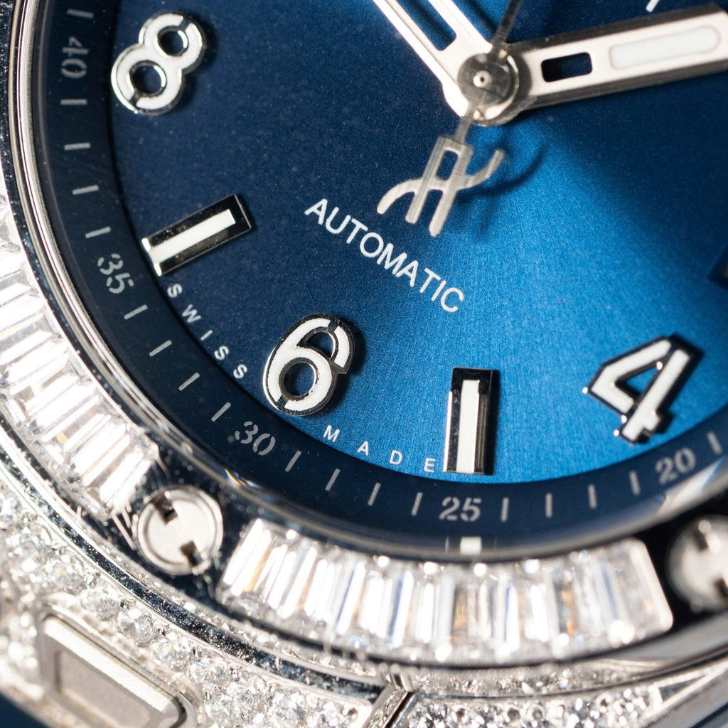 Hublot  Watch Big Bang  Blue With Full Diamond 39mm