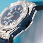 Hublot  Watch Big Bang  Blue With Full Diamond 39mm