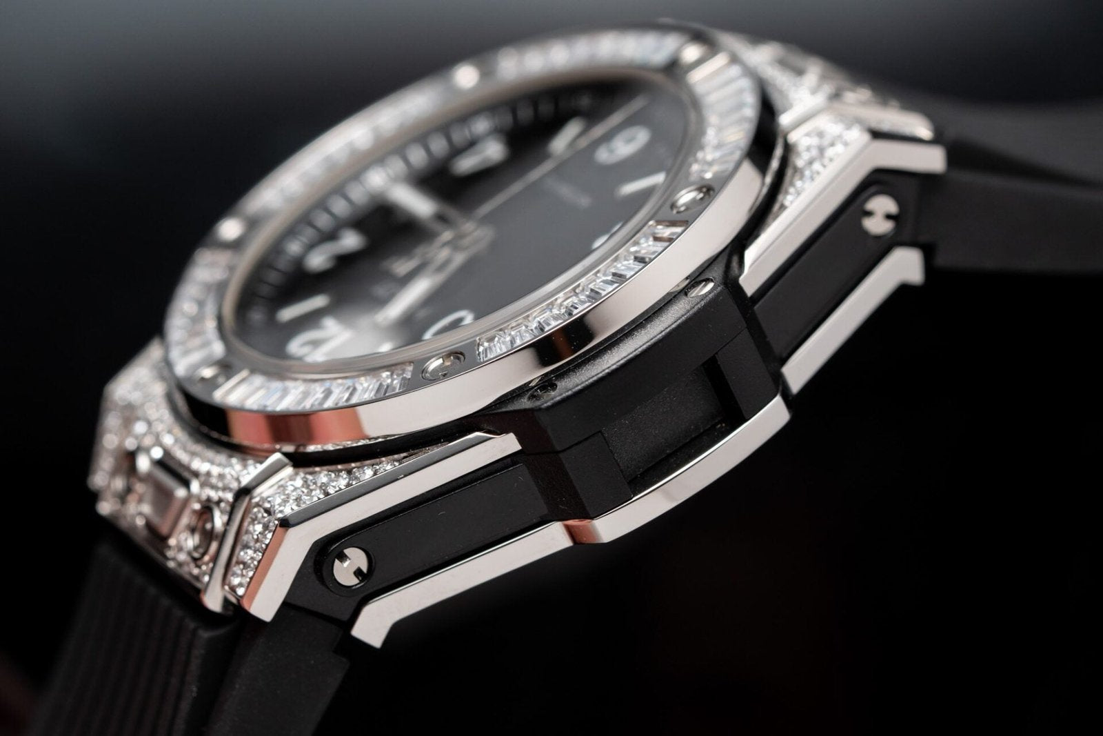 Hublot Watch Big Bang One Click Black Dial Rubber Strap 39mm