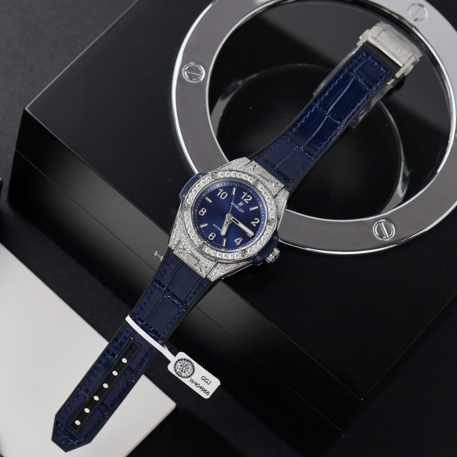 Hublot Watch Big Bang One Click Dial Blue Diamonds Moissanite 39mm