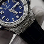 Hublot Watch Big Bang One Click Dial Blue Diamonds Moissanite 39mm