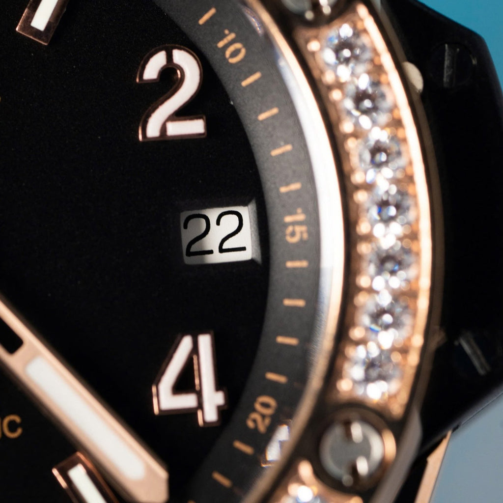 Hublot Watch Big Bang With Diamond Bezel King Gold 39mm