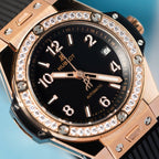 Hublot Watch Big Bang With Diamond Bezel King Gold 39mm