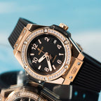 Hublot Watch Big Bang With Diamond Bezel King Gold 39mm