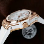 Hublot Big Bang  King Gold  Watch White Rubber Strap 39mm