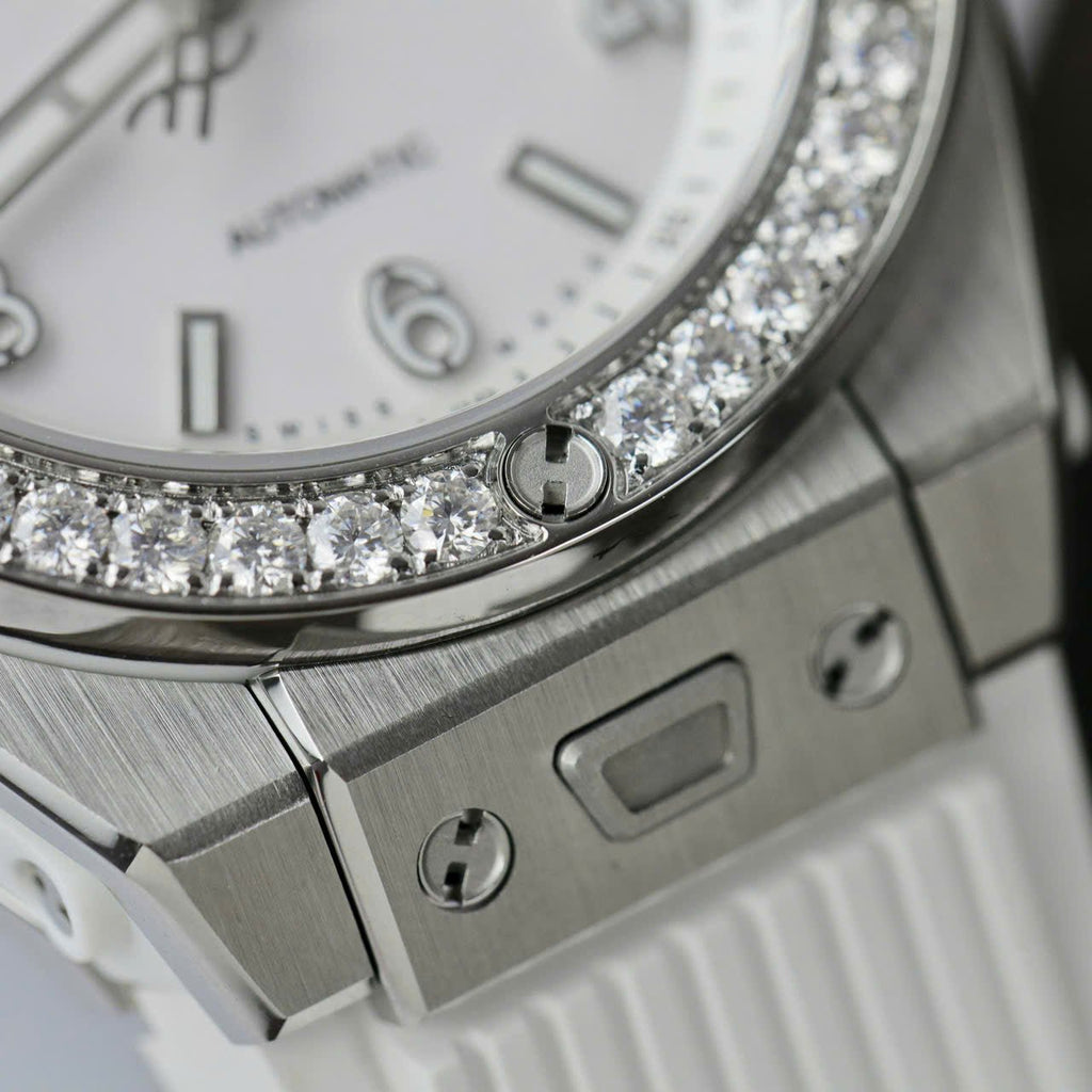 Hublot Big Bang Titanium  Moissanite Diamonds Bezel Watch 39mm