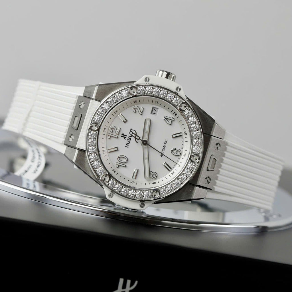 Hublot Big Bang Titanium  Moissanite Diamonds Bezel Watch 39mm