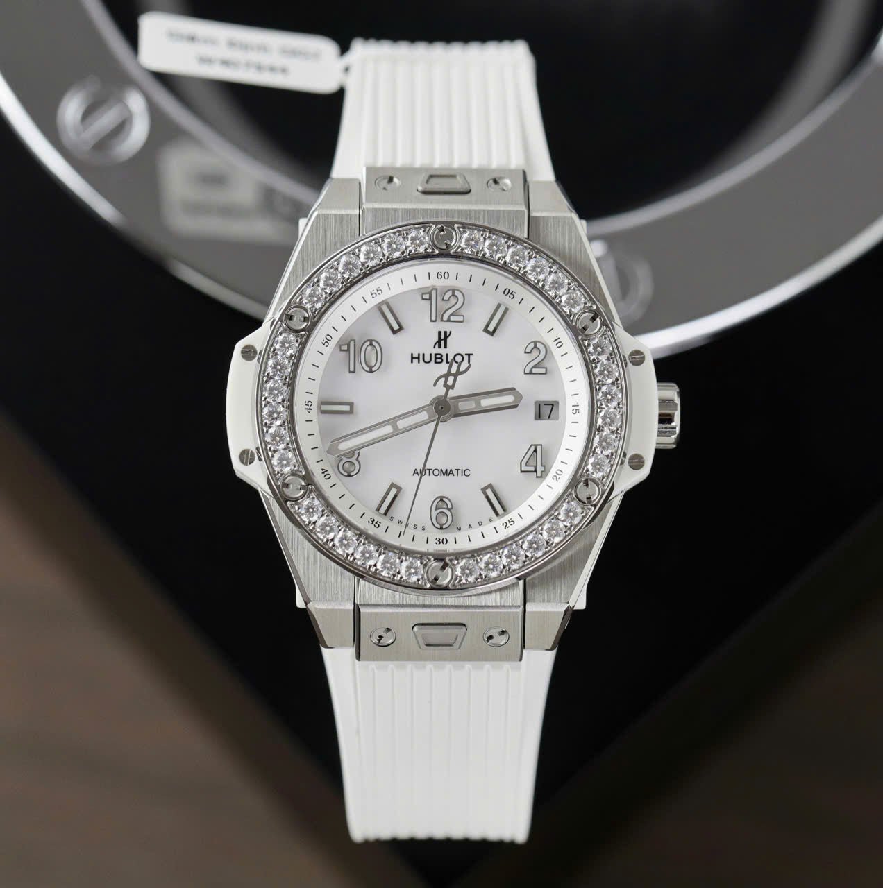 Hublot Big Bang Titanium  Moissanite Diamonds Bezel Watch 39mm